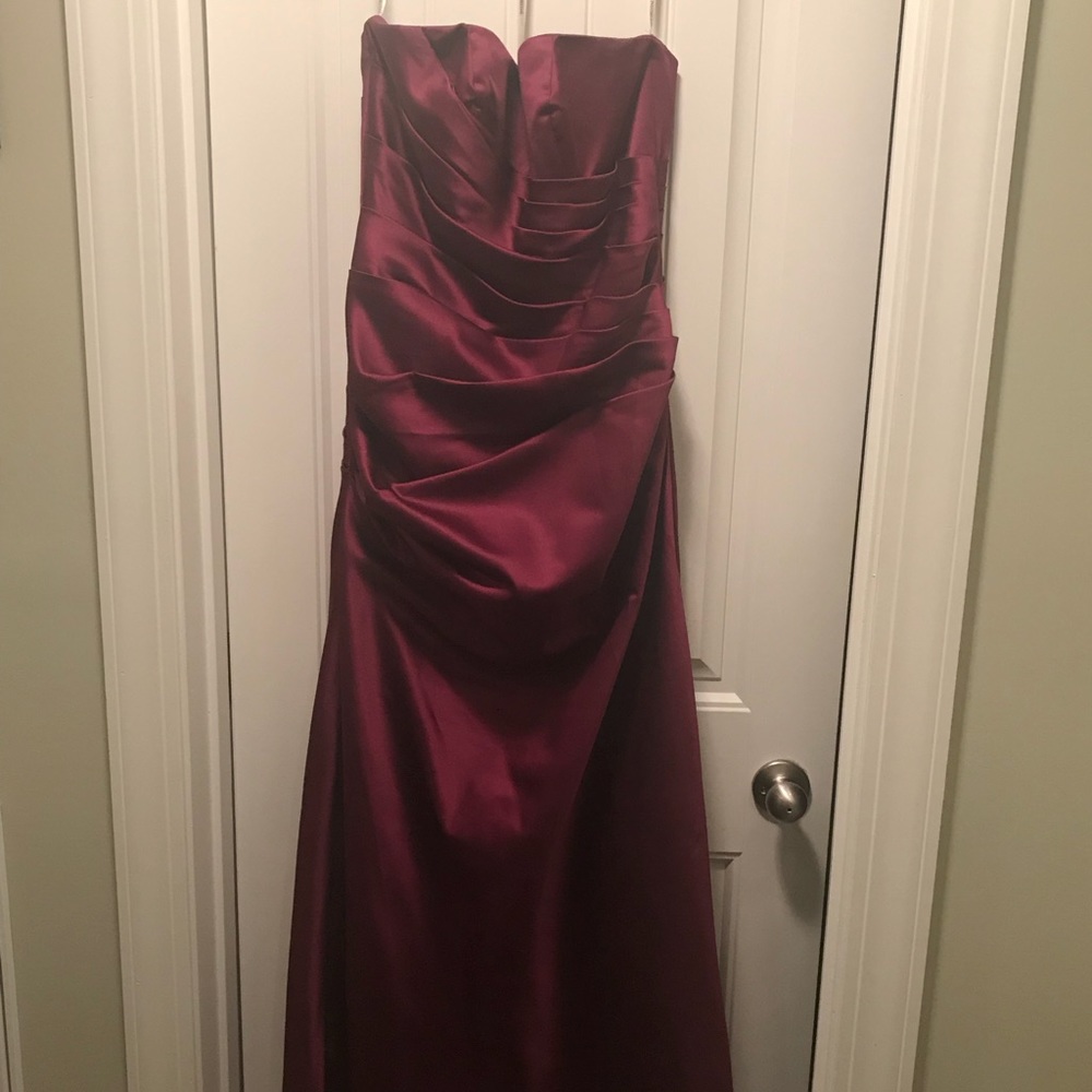 David’s Bridal Bridesmaid Dress - Sangria